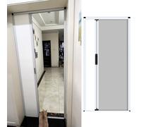 Porte a fisarmonica - Porte a soffietto personalizzate, senza foratura, salvaspazio, porte interne temporanee con serratura, per cucina e bagno (61 x 203 cm)