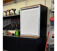 Porte a libro Kit porta tamburo per garage/cucina/ripostiglio/scarpiere, porte scorrevoli verso l'alto personalizzabili, porte a scomparsa salvaspazio