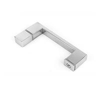 porte a mano, tetto a mano, Maniglia for porta doccia in acciaio inossidabile, maniglia for porta fienile push con maniglia for porta completamente in vetro(White)