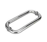 porte a mano, tetto a mano, Maniglia for porta doccia in acciaio inossidabile, maniglia for porta in vetro tubolare for cabina doccia, maniglia for porta fienile con accessori for il bagno(300mm)