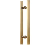 porte a mano, tetto a mano, Maniglie for porte Maniglia for porta in vetro Maniglia for porta doccia con barra a T in acciaio inossidabile dorato Maniglia for porta scorrevole Porta in legno(60*40cm)