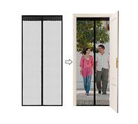 Porte a schermo magnetico, JANORS Porte magnetiche a schermo morbido, crittografate per prevenire zanzare, chiusura silenziosa, senza punzonatura 90 x 210 cm