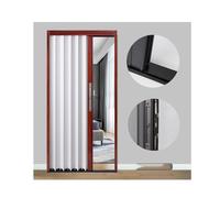 Porte A Soffietto for Interni Porta Scorrevole A Binario for Interni/esterni Include Accessori Di Montaggio, Maniglia E Chiavistello for Porta D'ingresso/camera Da Letto/cucina(57x80in (145x203cm))