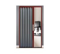 Porte A Soffietto Multi-pieghevoli Per Interni Porta Scorrevole A Binario Porte A Soffietto Scorrevoli A Scomparsa Senza Fori Con Serratura, Adatte A Porte Scorrevoli(44x80in(111x203cm))