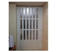 Porte A Soffietto Per Interni, In PVC Bianco Per Armadio, Include Ferramenta E Chiavistello Di Montaggio, Bianco Per Interni, Divisorio Per La Privacy((WxH)80x80in/203x203cm)
