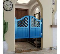Porte ad arco in legno massello, stile occidentale, porta interna a battente per bar e pub, dimensioni personalizzate (larghezza 95 x altezza 80 cm), blu, porta a doppia azione ideale per terrazze