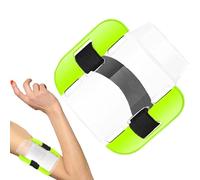 Porte-badge de bras - Brassard flexible pour carte identité, couverture transparente durable avec sangle élastique | Support léger pour la construction, la formation, les festivals, le sport ou les