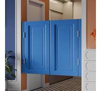 Porte basculanti in legno massello for bar - Porta divisoria resistente a mezza vita con cerniere in acciaio inossidabile for cucina e bar(Dark Blue,70x100cm)