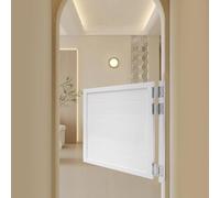 Porte basculanti in legno massiccio, 90 x 90 cm, per ingresso veranda, dispensa (bianco)