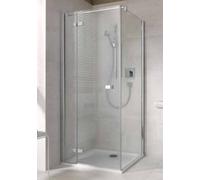 Porte battante en corail avec panneau fixe pour cloison de séparation S500Plus TFFA L 100, 970-985x2000mm, VF10210020DP1, VF10210020DP1, Cabine doccia: Inquadrare: Argento lucido, Vetro: ESG GlasPlus