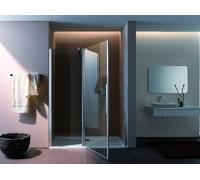 Porte battante en corail d'une seule pièce avec panneau fixe pour installation dans une niche myDay NPFA droite 140 1365-1405x2000mm, VB01814020DA1, VB01814020DA1, Cabine doccia: Inquadrare: Argento l