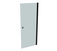 Porte battante Hahn SolvaPro avec cadre partiel, 4 coins, fixation à droite, largeur : 1000mm, 7T020355F315, 7T020355F315, Cabine doccia: Profilfarbe nero crom Glas ESG Sand Plus