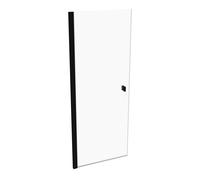 Porte battante Hahn SolvaPro avec cadre partiel, 4 coins, fixation à gauche, largeur : 1000mm, 7T010355F321, 7T010355F321, Cabine doccia: Colore del profilo nero cromato Vetro ESG chiaro