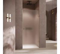 Porte battante Hahn SolvaPro sans cadre, en niche, 4 coins, fixation à droite, largeur 500-1000mm, sur mesure, 7R248055D322, 7R248055D322, Cabine doccia: Profilo colore bronzo ESG vetro trasparente co