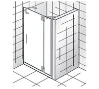 Porte battante HSK K2P sur le côté pour niche, dimensions : 100,0 cm x 200,0 cm, butée à droite, 2101100-R-41-50edelglas, 2101100-R-41-50edelglas, Cabine doccia: Aspetto cromato: ESG trasparente con v