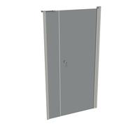 Porte battante HÜPPE Design pure x 4 angles avec partie secondaire en niche, largeur:100cm hauteur:190cm charnières à gauche et à droite, 8P7202087368, 8P7202087368, Cabine doccia: Colore del profilo 
