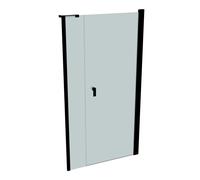 Porte battante HÜPPE Design pure x 4 angles avec partie secondaire en niche, largeur:100cm hauteur:190cm charnières à gauche et à droite, 8P7202123315, 8P7202123315, Cabine doccia: Colore del profilo 