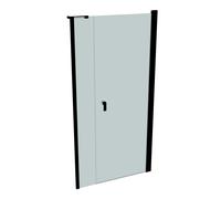 Porte battante HÜPPE Design pure x 4 angles avec partie secondaire en niche, largeur:100cm hauteur:200cm charnières à gauche et à droite, 8P7207123315, 8P7207123315, Cabine doccia: Colore del profilo 