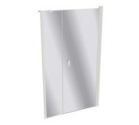 Porte battante HÜPPE Design pure x 4 angles avec partie secondaire en niche, largeur:110cm hauteur:190cm charnières à gauche et à droite, 8P7203182381, 8P7203182381, Cabine doccia: Colore del profilo
