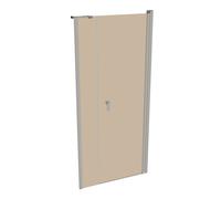 Porte battante HÜPPE Design pure x 4 angles avec partie secondaire en niche, largeur:90cm hauteur:200cm charnières à gauche et à droite, 8P7206087378, 8P7206087378, Cabine doccia: Colore del profilo a
