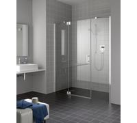 Porte battante Kermi FILIA XP 1GL 14320, FX1GL14320VAK, FX1GL14320VAK, Colorazione: Argento lucido lucido in vero vetro trasparente