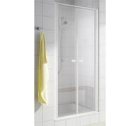 Porte battante Kermi IBIZA 2000 PTD 09020, I2PTD090202PK, I2PTD090202PK, Colorazione: Vetro bianco genuino chiaro chiaro Pulire