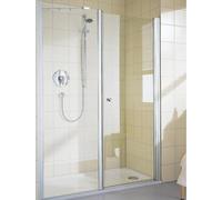 Porte battante Kermi IBIZA 2000 SOL 11016, I2SOL110162AK, I2SOL110162AK, Colorazione: Vetro reale bianco trasparente