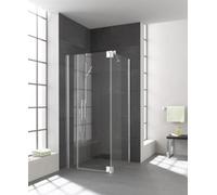 Porte battante Kermi PASA XP 1FL 12020, PX1FL12020VPK, PX1FL12020VPK, Colorazione: Argento ad alta lucentezza Vetro reale trasparente pulito
