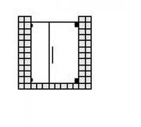 Porte battante SPRINZ agate R Plus sur mesure ou avec panneau latéral pour niche, dimensions jusqu'à : 1000x2000mm, AR23.0SOSM, AR23.0SOSM, Cabine doccia: Accessori: superficie speciale, tipo di vetro