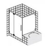 Porte battante sur mesure SPRINZ agate R Plus ou porte avec panneau latéral raccourci, dimensions jusqu'à : 900x900x2000mm, AR12.9SOS, AR12.9SOS, Cabine doccia: Dotazioni: superficie speciale, tipo di