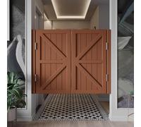 Porte Cafe Oscillanti Porta Interna Saloon Superiore Ad Arco 70x90cm, Porta Interna A Battente in Legno Massello, Grande Porta A Doppia Azione, per Scale Bagno Camera da Letto, E, 130x90cm