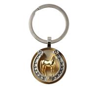 Porte-clés Fer à Cheval - Brelocco Plate 2D Petite et Raffinée | Fer à Cheval | Pour Porte-Monnaie Sac à Main Amoureux Famille Amis Femmes Hommes Cadeau