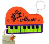 Porte-clés pianoforte miniature - Clavier électronique musical | Accessoire porte-clés pour musiciens, cadeau pour pianistes, design compact et léger, idéal pour sac à dos, trousseau de clés
