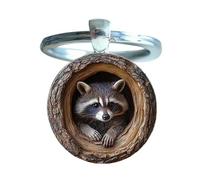 Porte-clés Raton Laveur - Porte-clés Trou D'arbre Raton Laveur Pour Femme | Breloque Ratòn Làveur Creuse Pour Sac À Dos | Breloque Ratòn Làveur, Accessoire Cadeau Pòur Homme Et Femme