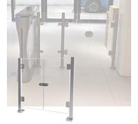 Porte commerciali a battente 27,8 x 49" accesso manuale acrilico della barriera di sicurezza per i mercati & progettazione durevole & sicura della soluzione universale dell'entrata degli uffici