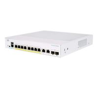 Porte complete di PoE del commutatore di rete 8 GE di Cisco CBS350-8FP-2G-EU 2 x 1 G combinati