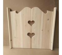 Porte con chiusura automatica, porte oscillanti in legno for caffè, porta occidentale a mezza vita, porta divisoria da cowboy for bar con veranda interna (Size : 105x90CM/41.3x35.4IN)