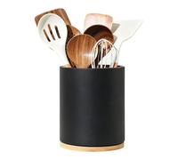 Porte-Couverts Pour Plan De Travail Cuisine | Organizzatore De Couverts Rotatif 360° En Bois | Rangement Pratique Pour Cuillères, Couteaux, Fourchettes, Idéal Cuisine Familiale, Ristorante, Table À