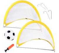 Porte da calcio autoaprenti x2 con rete e pallone