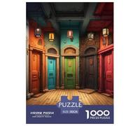 Porte dai colori strani 1000 Tessere Animazione Puzzle Di Autota Divertimento Festa Aziendale Regalo Per Adulti E Bambini Da 14 Anni E Più 38x26cm/1000pcs