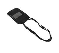 Porte del Collo del Supporto per Passaporto, Sacca per Biancheria Intima in Nylon Design Laminato Design Laminato Antift Waterproof Zipper per l'aeroporto (BLACK)