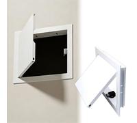 Porte di accesso a parete idrauliche nascoste, pannello di accesso a soffitto for cartongesso, cancello di ispezione bianco spingere for aprire il foro del muro a secco(8x8in/20.3x20.3cm)