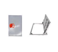 Porte di ingresso versatili nascoste: portello del pavimento senza cuciture e pannello di ingresso discreto del seminterrato, grande porta della cantina da incasso come accesso invisibile per la