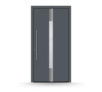 Porte d'ingresso Schüco, modello Gubbio alluminio, grigio antracite fine, 870 x 1900 mm, sicurezza base con maniglia Arco, configura su misura