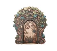 Porte fatate per alberi da esterno, porta in legno, porte artistiche da giardino fatate, ornamenti per casa delle fate, albero, interni o esterni
