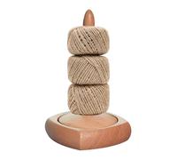 Porte-Fil - 11x11x19cm Laine Support Pelote Laine Rotatif, Porte-Fil Tourbillonnant , Port Fil Portable En Bois Pour Enrouler, Maison, Studio, Lieu De Travail, Tissage, Loisirs Créatifs, Crochet, Br