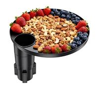 Porte-gobelet pour voiture | Réglable, portable et extensible | Porte-gobelet extensible avec plateau | Pour longs trajets, déplacements domicile-travail, camion, camping-car, SUV, berline, repas, tra