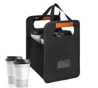 Porte-gobelets Portable Et Pliable - Supporto 4 Gobelets Réutilisable Avec Cloisons Ajustables | Organizzatore De Boissons Pour Voiture, Maison, Pique-niques, Réunions, Sports, Famille Et Déplacements