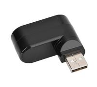 Porte HUSS USB USB 2.0 Ruota Splitter Un Hub per PC Notebook Laptop Black Angle Feature de HubMulti Porta Hubusb Hub Ruota SplitA SplitA (BLACK)