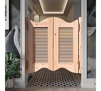 Porte in legno stile western, divisorio per bar, scale, bagno, cucina, camera da letto, balcone, 80 x 90 cm (larghezza x altezza)